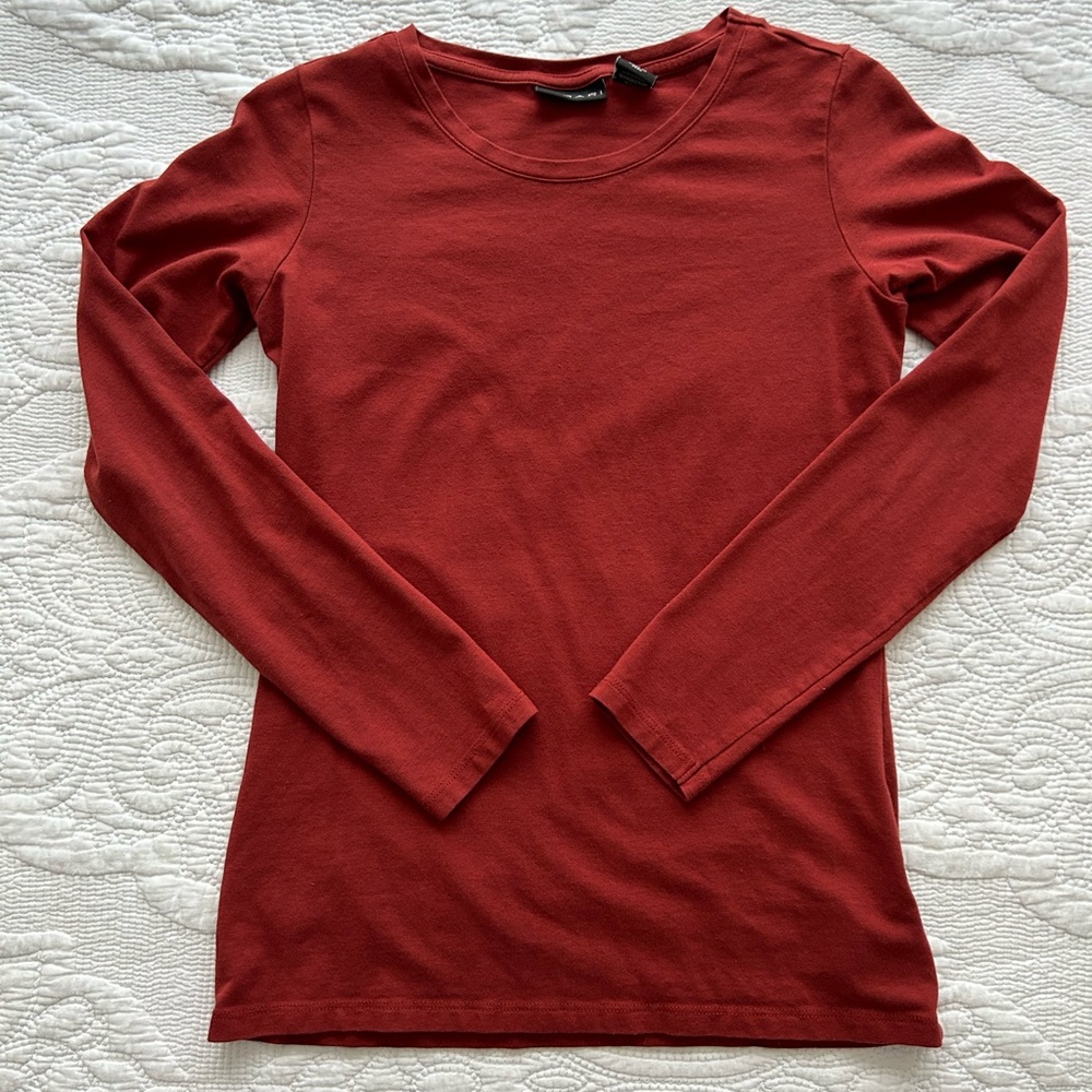 TAHARI | long-sleeved fitted top